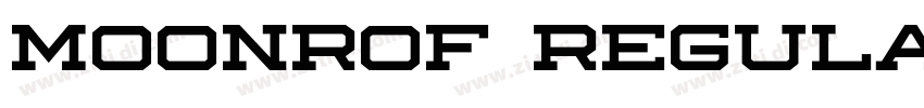 Moonrof Regular字体转换 Moonrof Regular字体转换